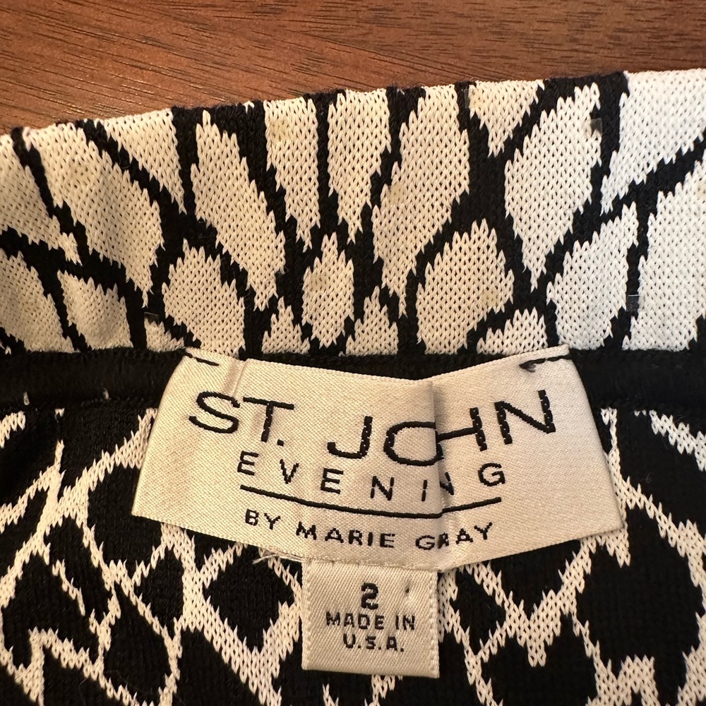 St. John Silk Camisole & Rhinestone Skirt Set | Made in Italy | Size S - Picture 15 of 16
